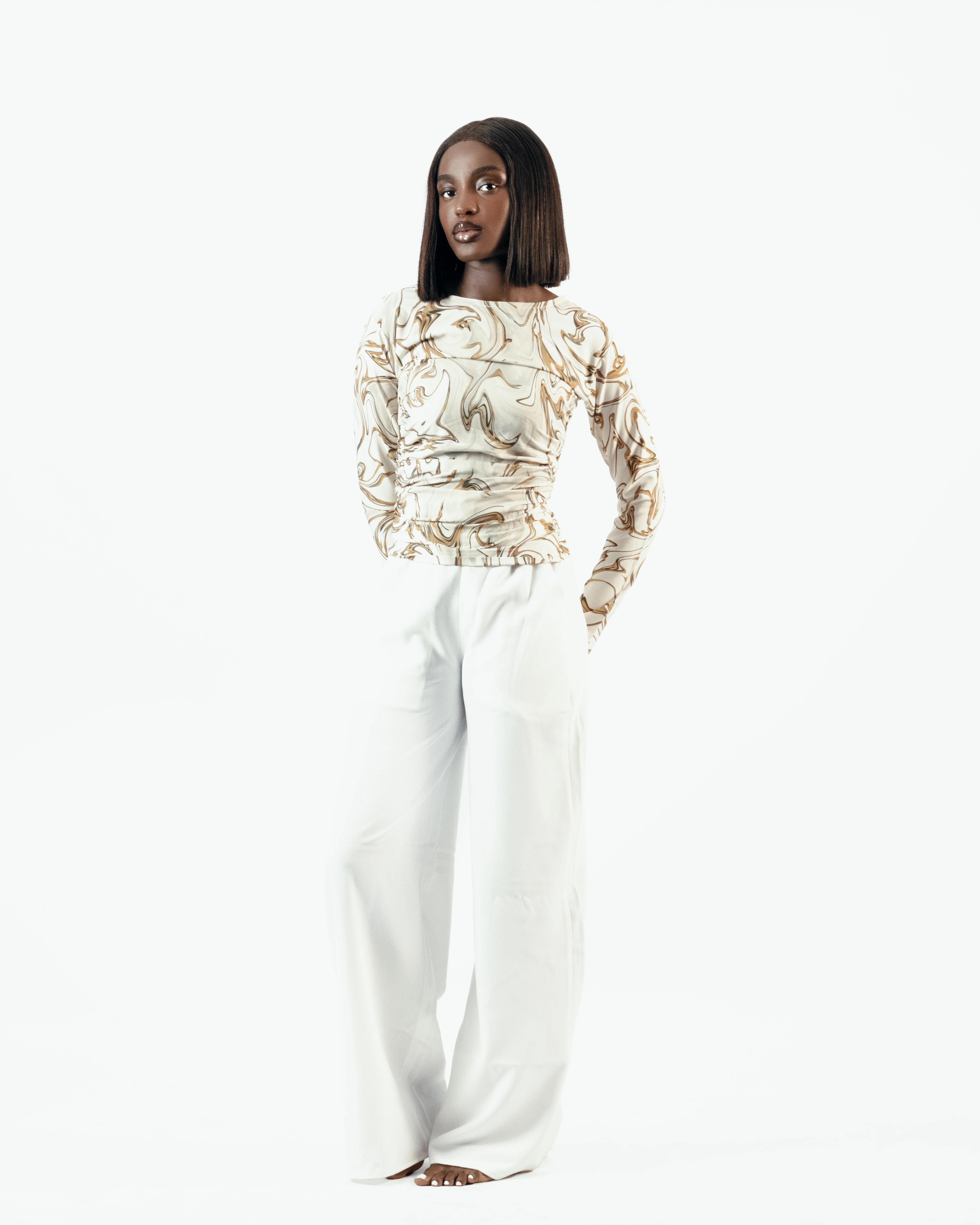 Dyed Compass Top & Pants Set