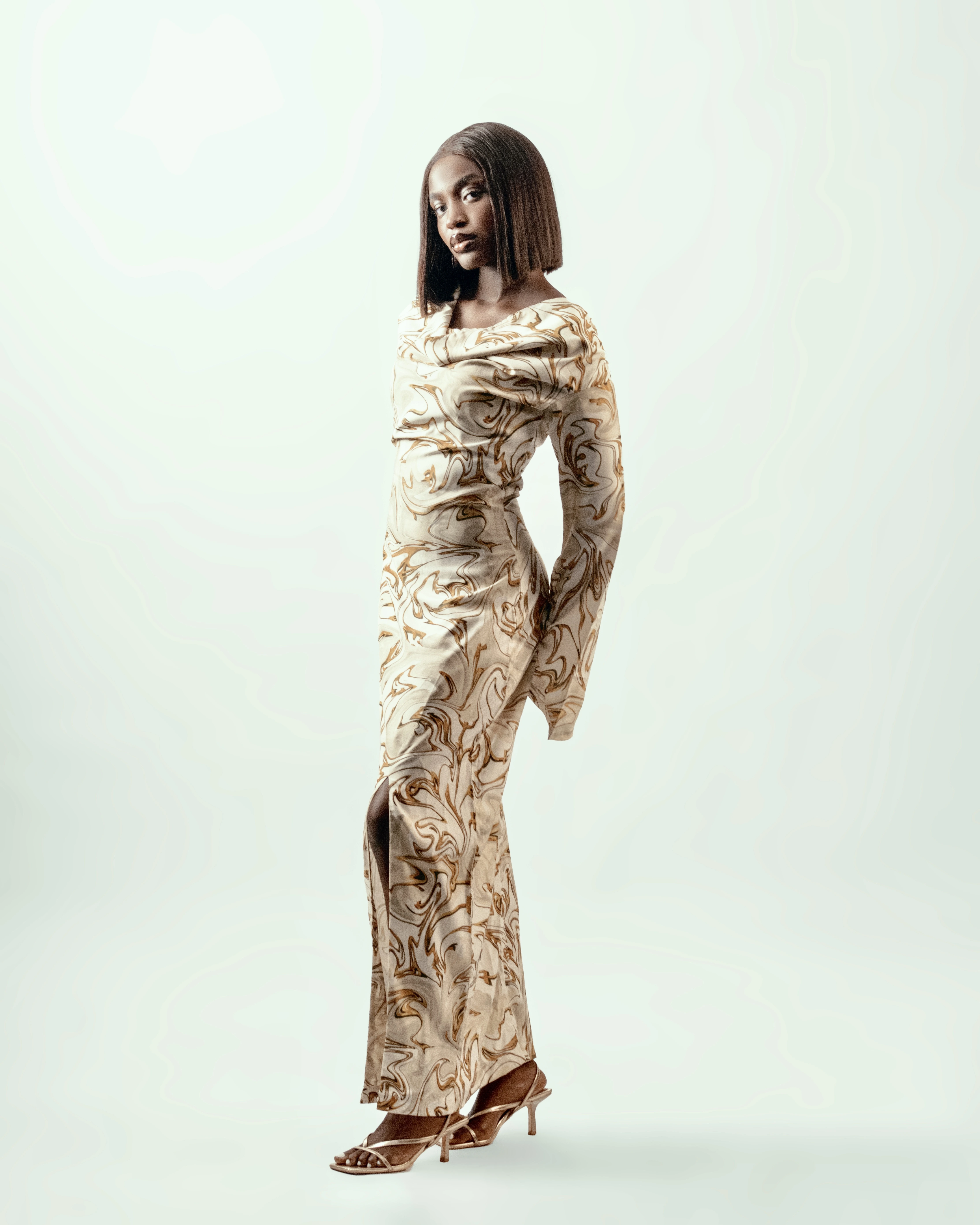 Dyed Compass Evening Dress